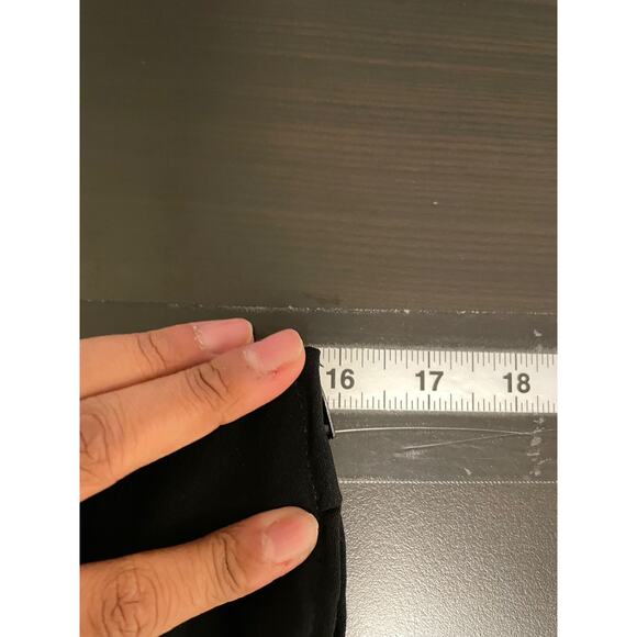 Juniors Midi Skirt Size 9 Black Lace Up Slit Stretch Grunge 90s Y2K READ - Picture 6 of 8